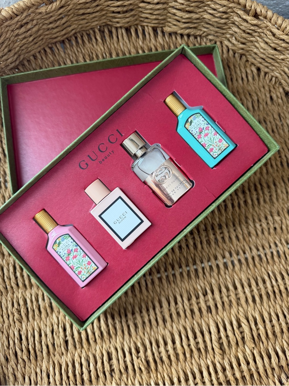 Gucci Beauty Mini Perfume Gift Set - Pink, Cream, Clear, Teal - Picture 2 of 4